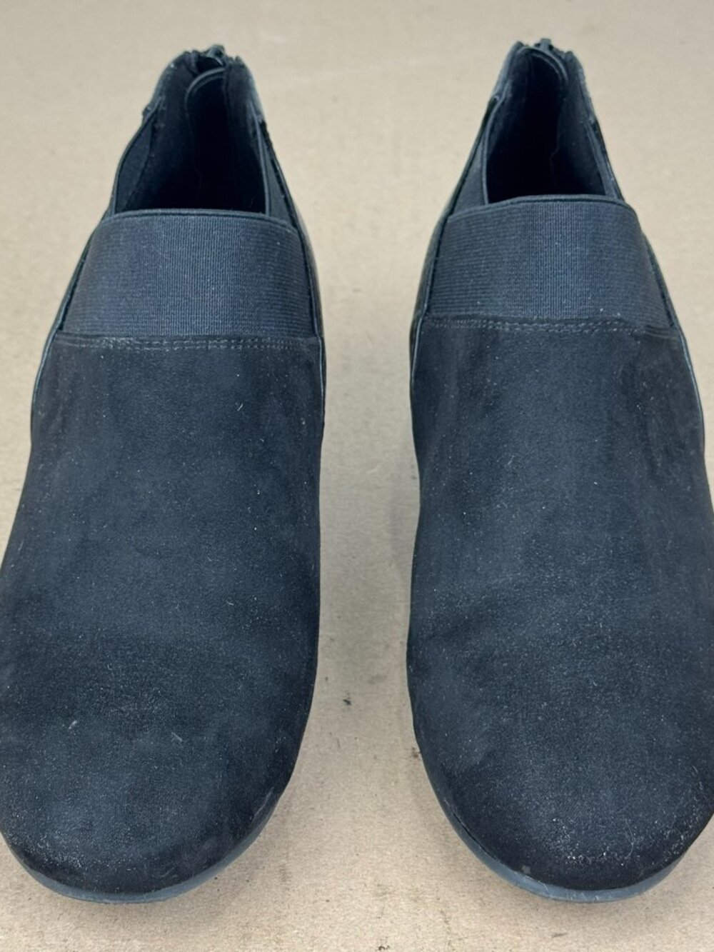 Croft & Barrow Black Mixed Media Wedge Shooties Women's Size 8W